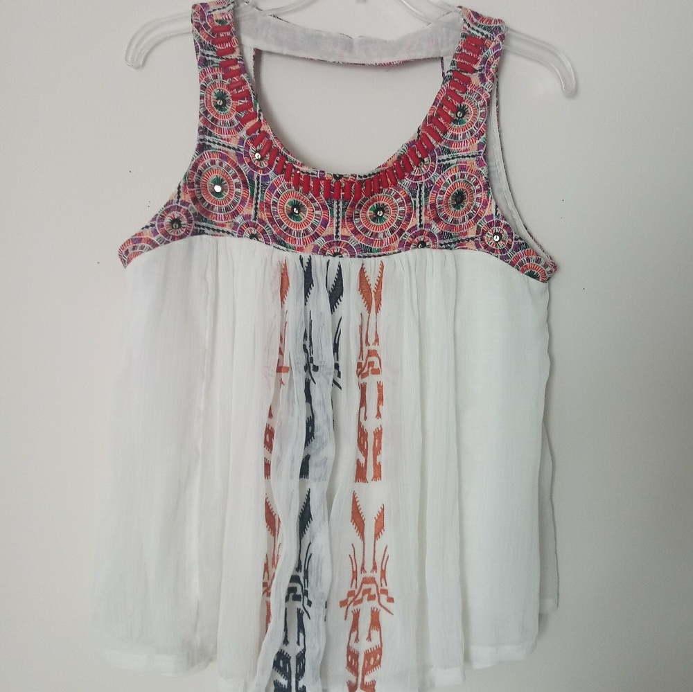 Akemi + Kin Embroidered Top